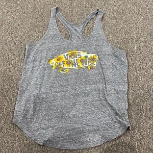 Vans sunflower racerback tanktop